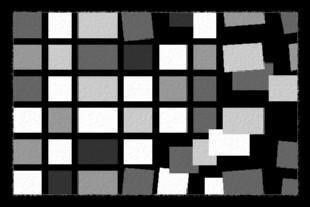 Грязезащитный коврик Modemo 200054 квадраты абстракция